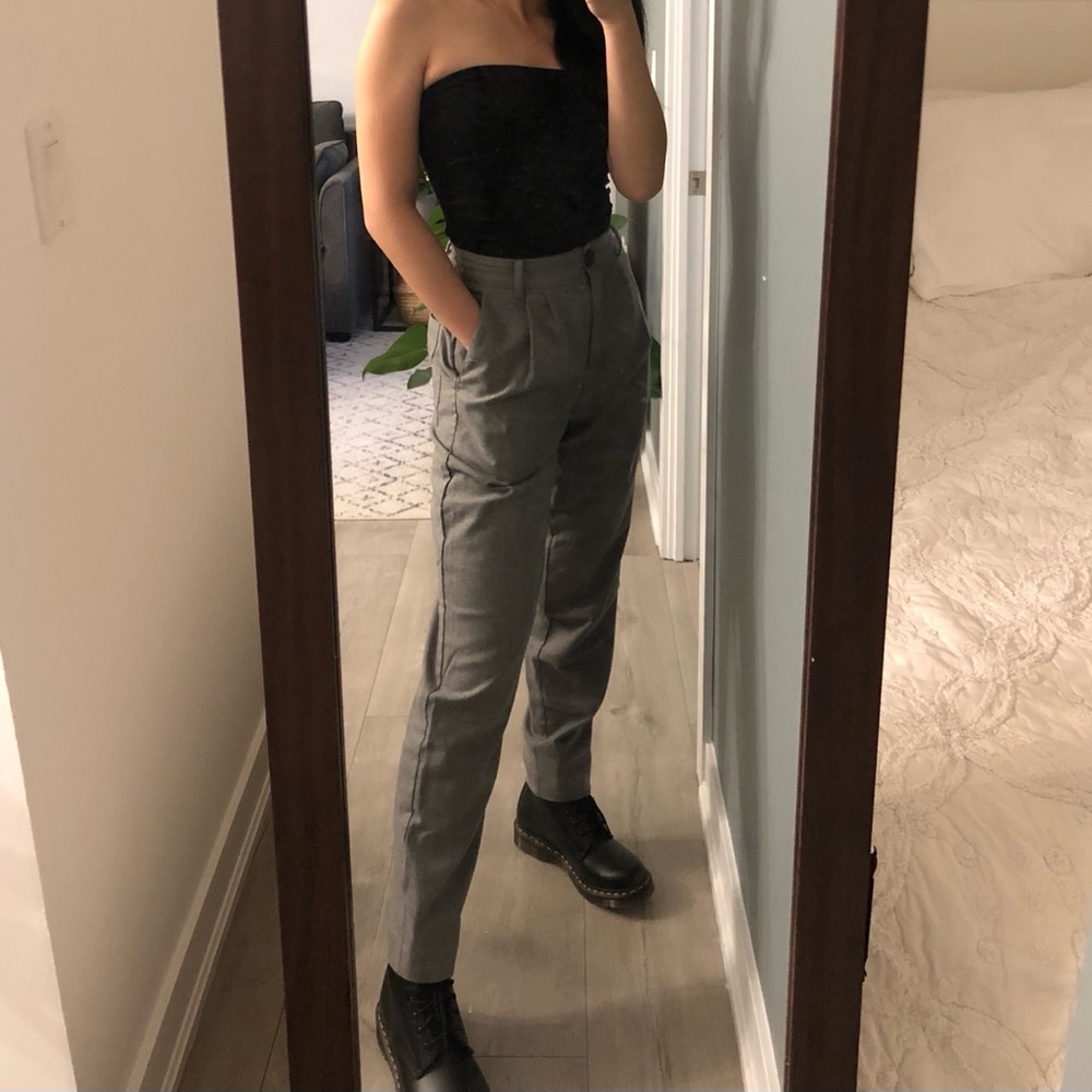 Frank & Oak Grey Trousers - Size 2